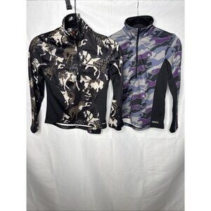 Kerrits Kids Ice Fil Long Sleeve 1/4 Zip Shirt Sz S Set of 2 Top Girls Small